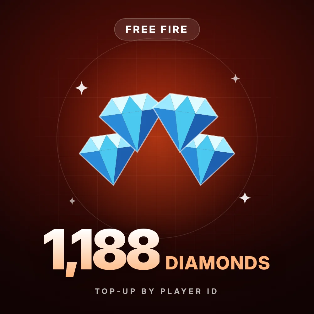1188 جوهرة — Free Fire
